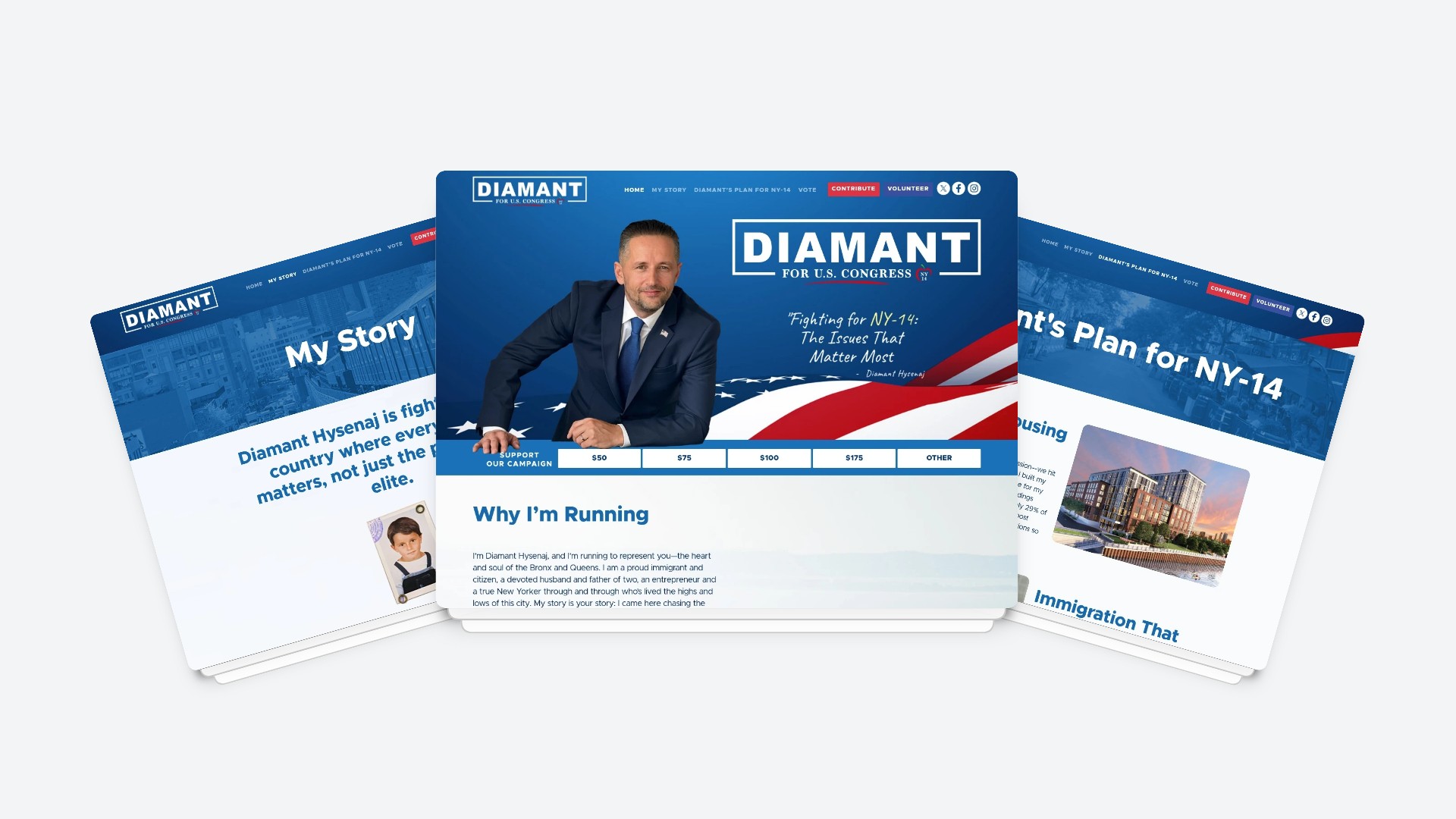 Diamant Hysenaj for US Congress